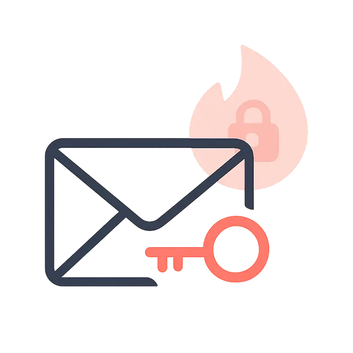 Icon illustrating the Tinder password reset email method.
